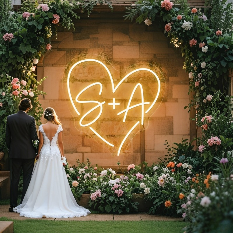 Светодиодная неоновая вывеска  – обзор и цена Wedding Led