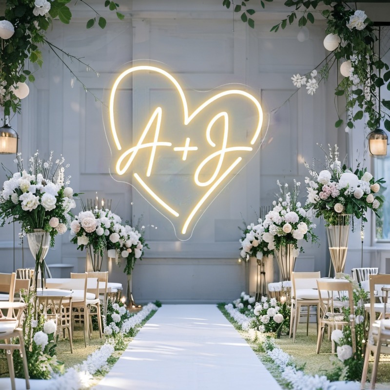 Светодиодная неоновая вывеска  – обзор и цена Wedding Led