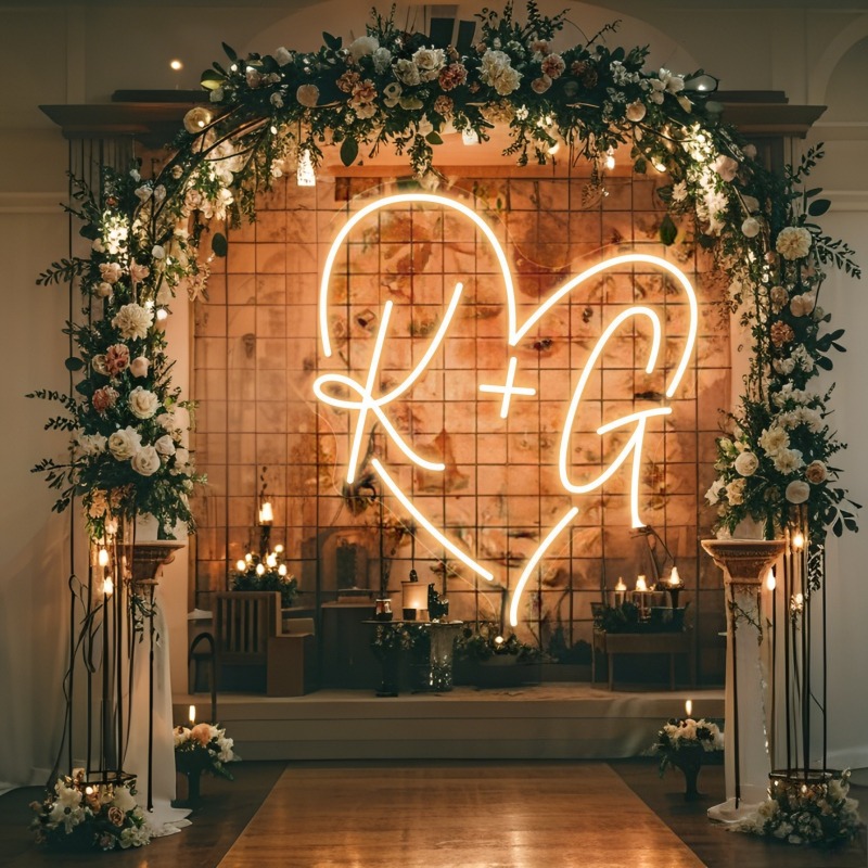 Светодиодная неоновая вывеска  – обзор и цена Wedding Led