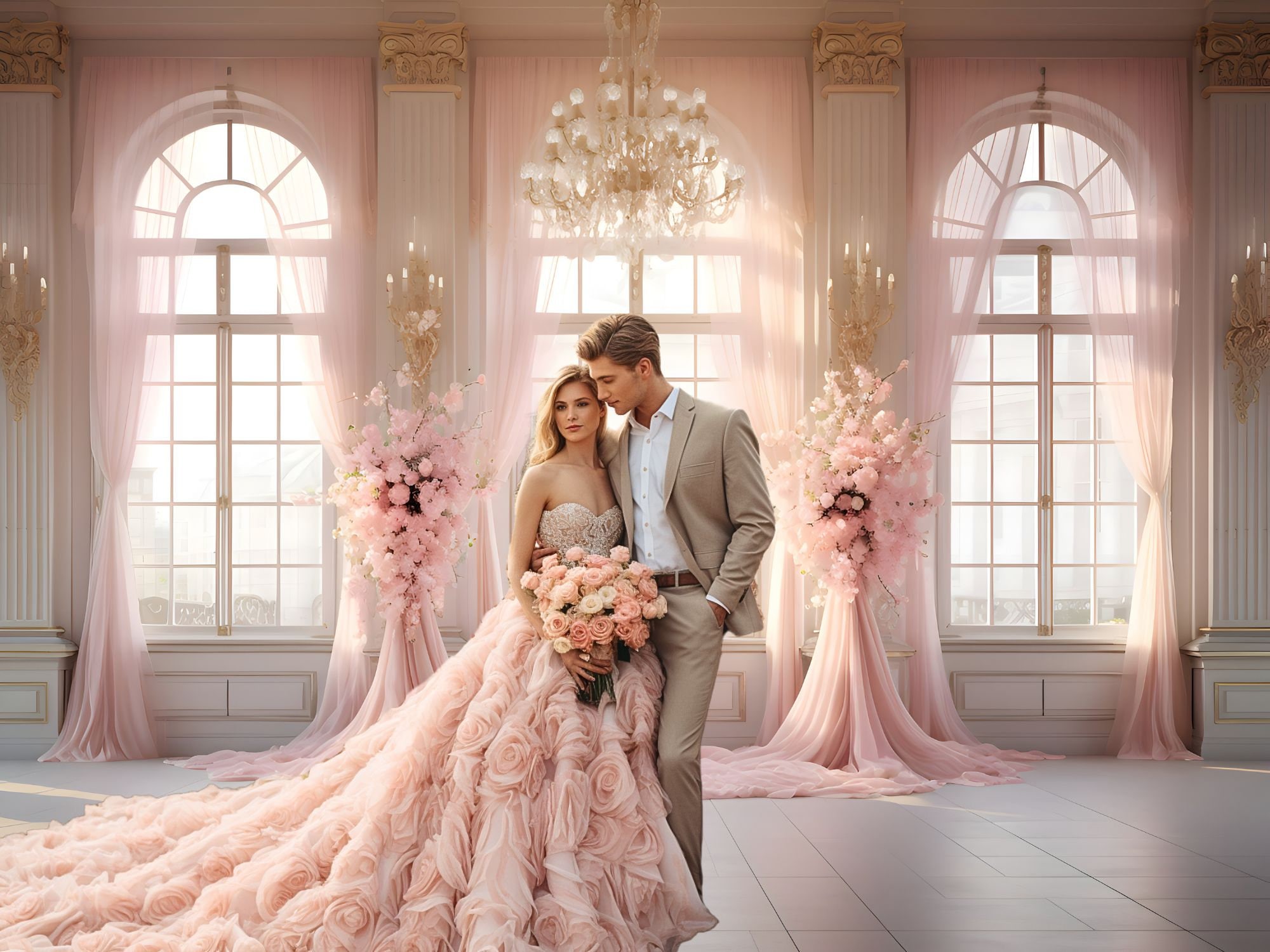 Розовый дворец цветочный фон д – обзор и цена Wedding Qq